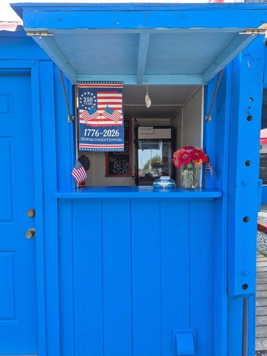 Walk up to the window — this is where you order